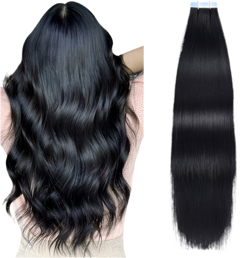 Tape-In Hair Extensions – Double Drawn Human Hair – 22”